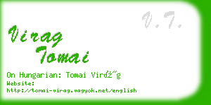 virag tomai business card